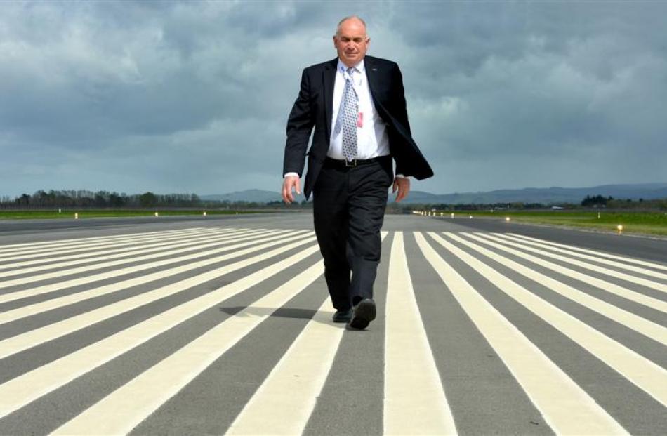 Dunedin International Airport chief executive John McCall, who is retiring at the end of March....