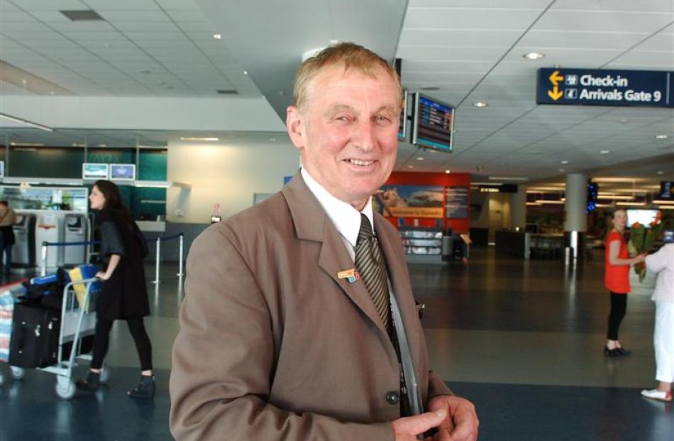 Dunedin International Airport customer services officer Gordon Mcdonald was awarded a special...