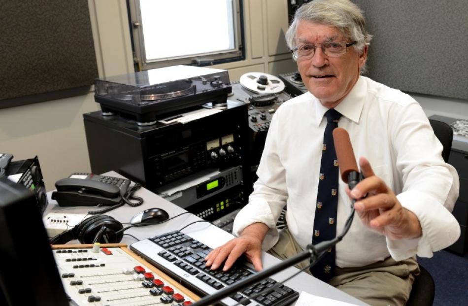 Dunedin radio broadcaster Jim Sullivan, pictured in Radio New Zealand's Dunedin studio, is set to...