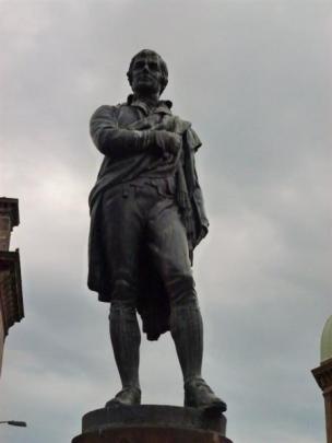 This Robert Burns statue in the port suburb of Leith, Edinburgh, was made by Scottish sculptor
...