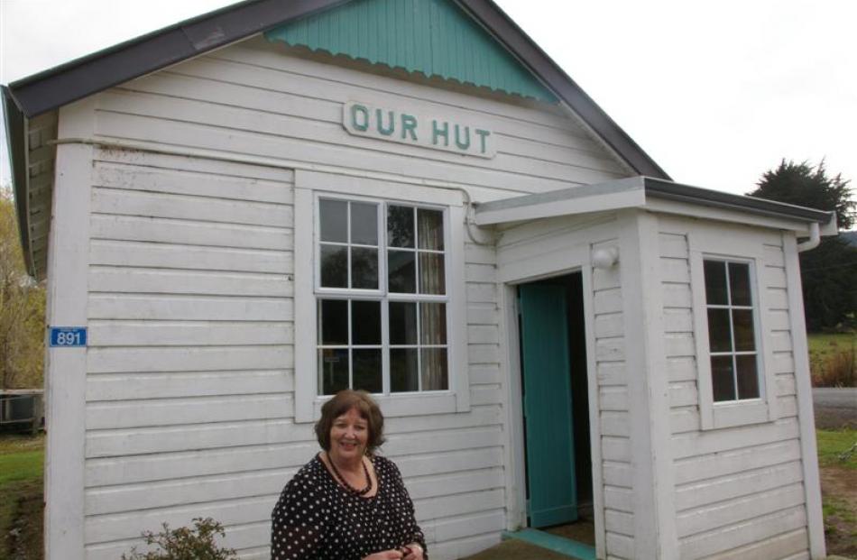 Eleanor Sinclair at the 93-year-old Tahakopa hall, which is almost fully restored. Photos by...