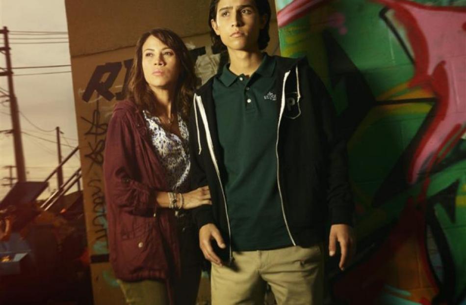 Elizabeth Rodriguez and Lorenzo James Henrie in "Fear the Walking Dead." Photo: MCT.