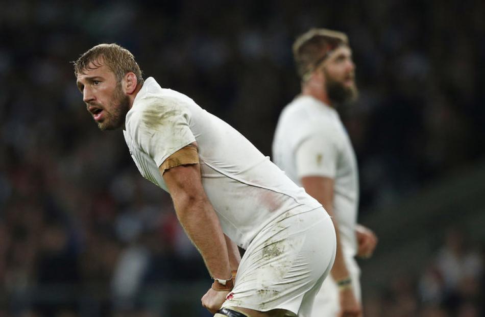 England captain Chris Robshaw after losing to Wales in their Rugby World Cup match this morning....