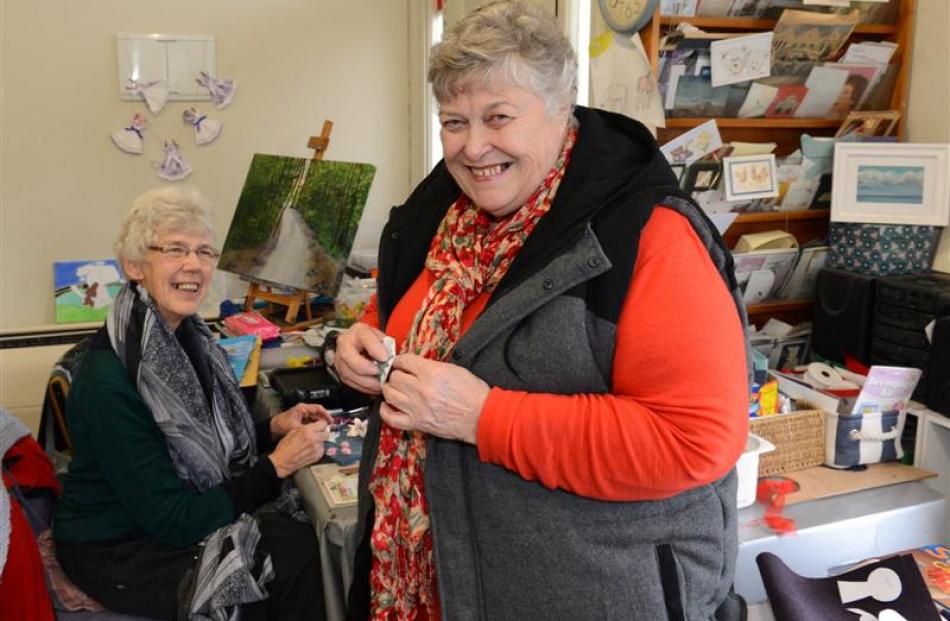 Fairfield Craft Group member Genny Hamming (left) and committee member Judith Mann. Photos by...