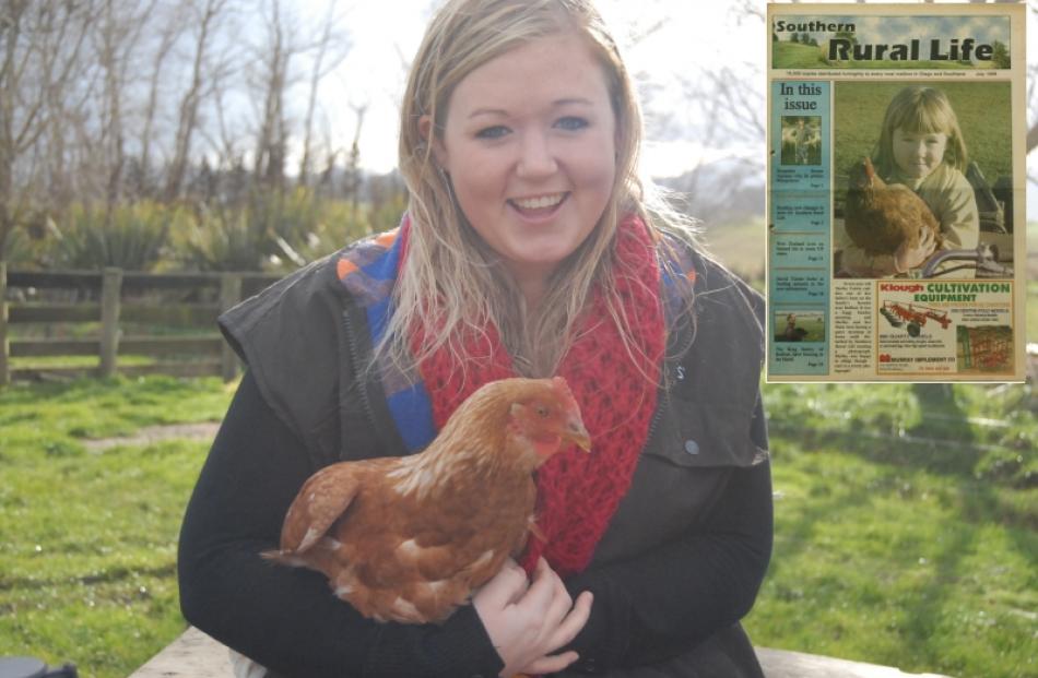 Fifteen years later: 22-year-old teacher Shelley Unwin re-enacts the front page photo from...