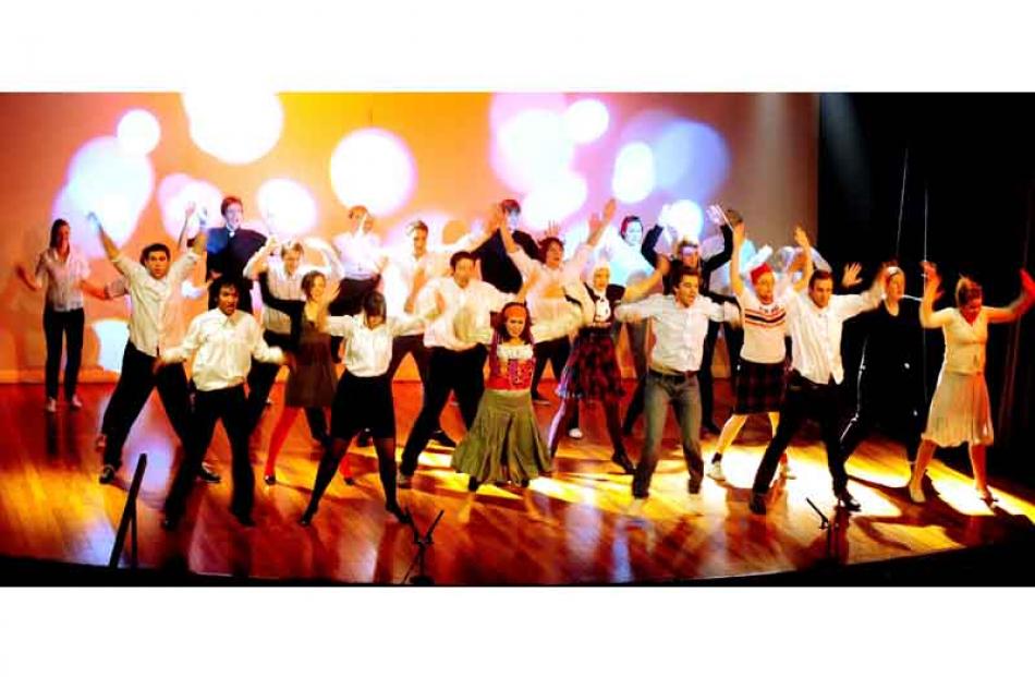Final dress rehearsal at the Dunedin Teachers College for the 2009 University of Otago Capping...