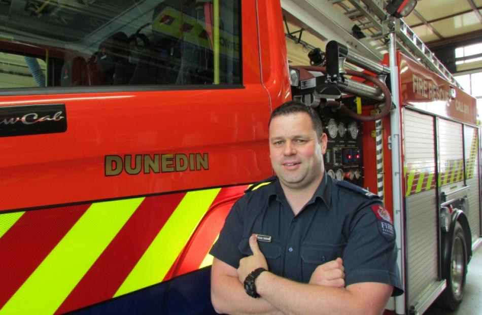 Firefighter Mike Harrison enjoys learning the ropes after four months in the role of fire risk...