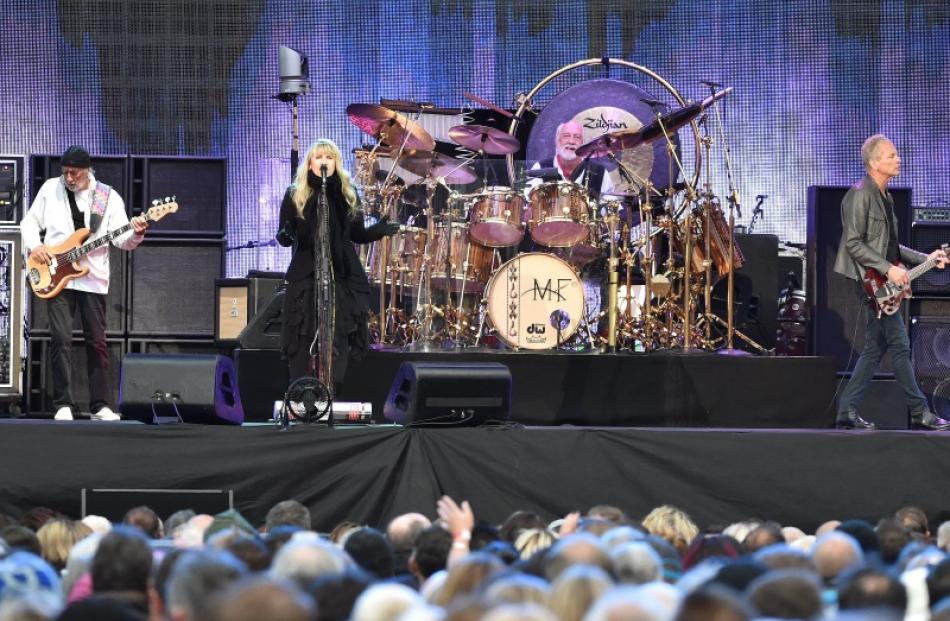 Fleetwood Mac members  (from left) John McVie, Stevie Nicks, Mick Fleetwood and Lindsey...