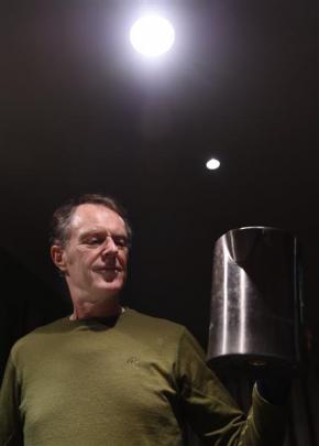 Flick Electric Co customer Greg Sise makes a hot drink in his Dunedin home. Photo by Peter McIntosh.