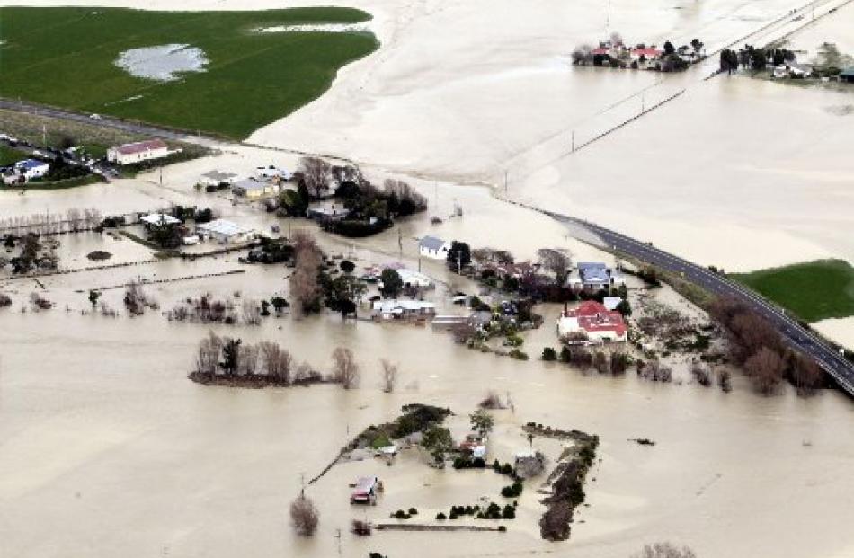 Flooding in Wanganui at the weekend. Photo by Wanganui Chronicle