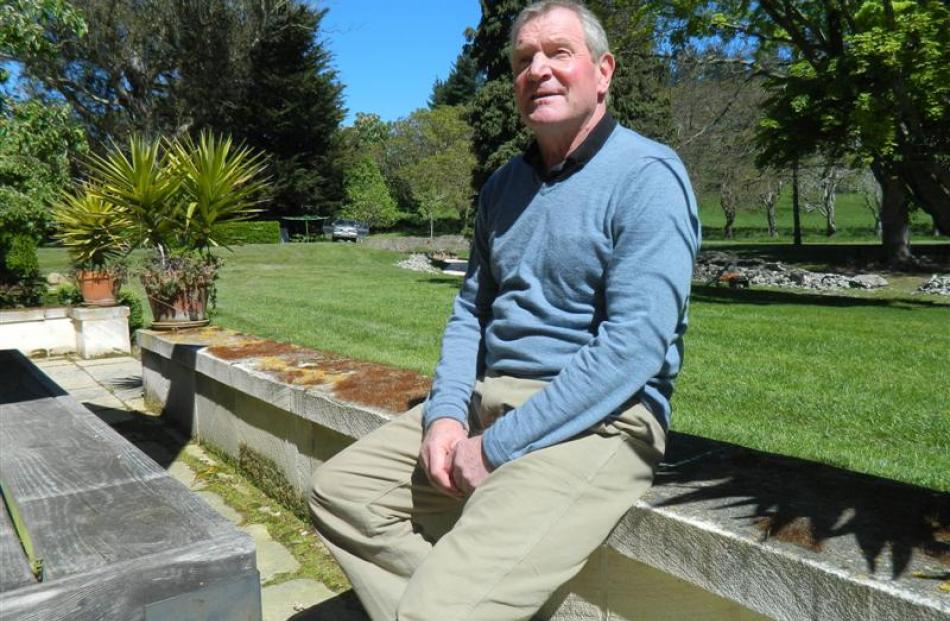 Former All Black Ian Hurst relaxes at his North Otago home. Photo by Hayden Meikle.