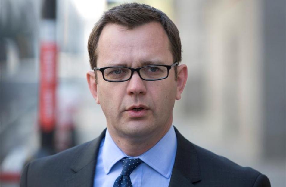 Former editor of the News of the World Andy Coulson arrives at the Old Bailey courthouse in...