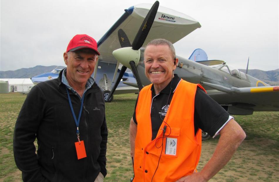 Former TV One weather presenter Jim Hickey (left) will headthe commentary team at the Warbirds...