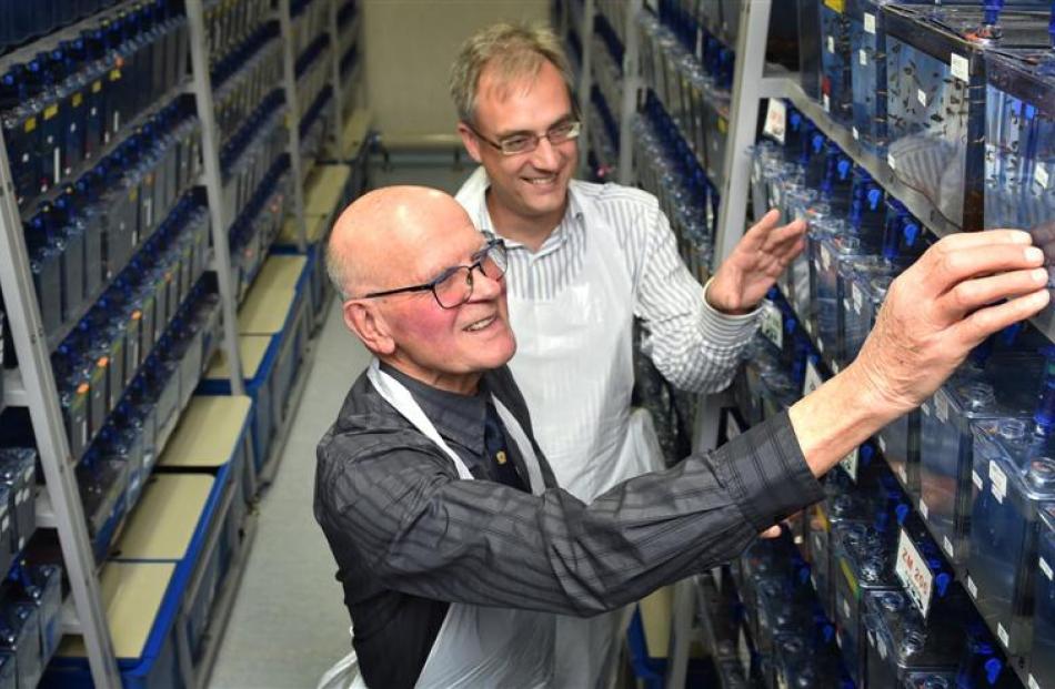 Former University of Otago pathology department head Dr Colin Geary (left) reflects on research...