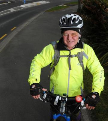 Garth Christensen, who was knocked off his bicycle in a head-on collision with another cyclist on...