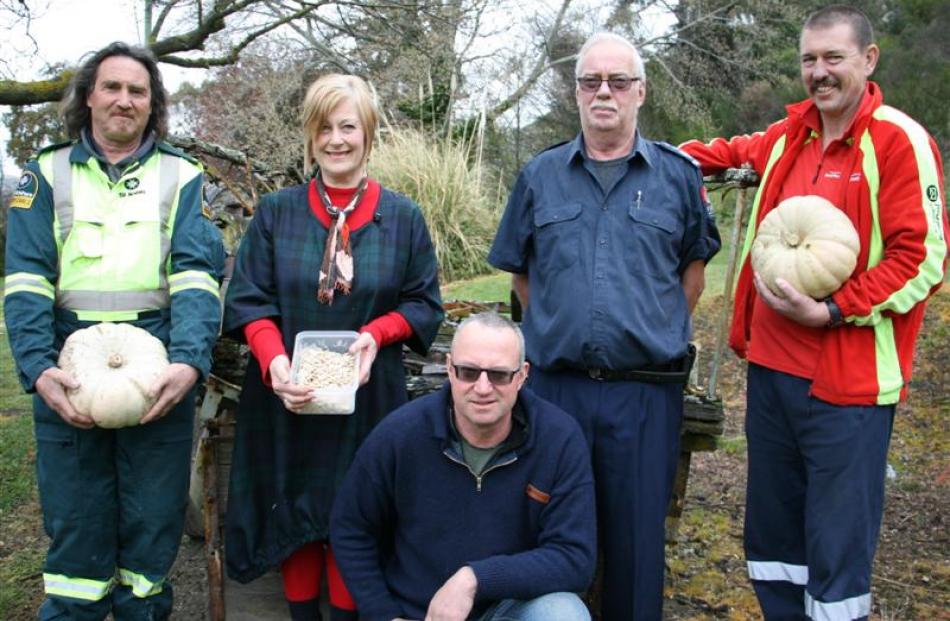 Getting in the spirit for Roxburgh's first Pumpkin Festival next year are (from left) St John...