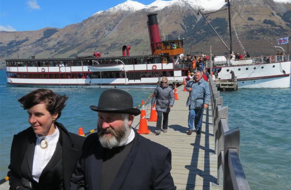 Glenorchy couple Ruth-Ann Anderson and Dave Anderson, dressed as a vicar and his wife, were first...