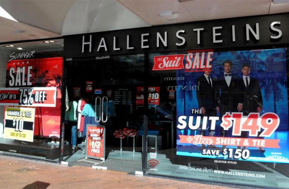 Hallenstein Glasson, pictured in George St, Dunedin, yesterday, has issued two profit downgrades...