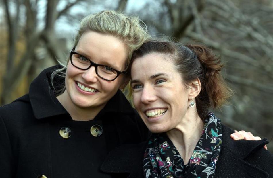 Hannah Scott (right) heads to university with friend and support person Jane Guthrie. Photo by...