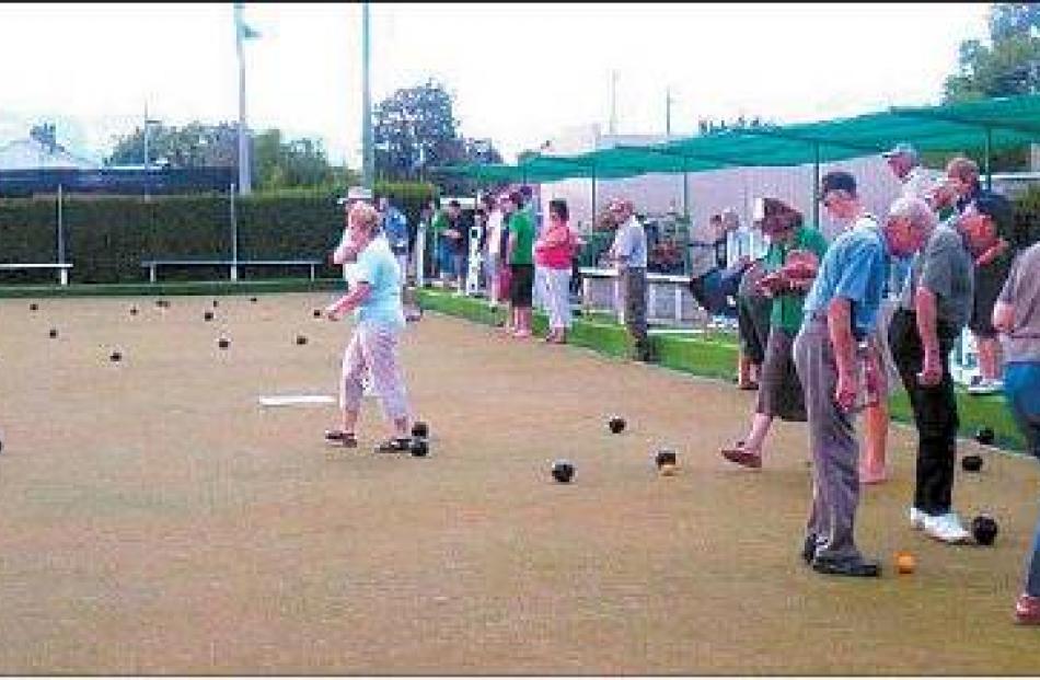 Have a go: Forty-five people took part this summer in corporate bowls at the Alexandra RSA...
