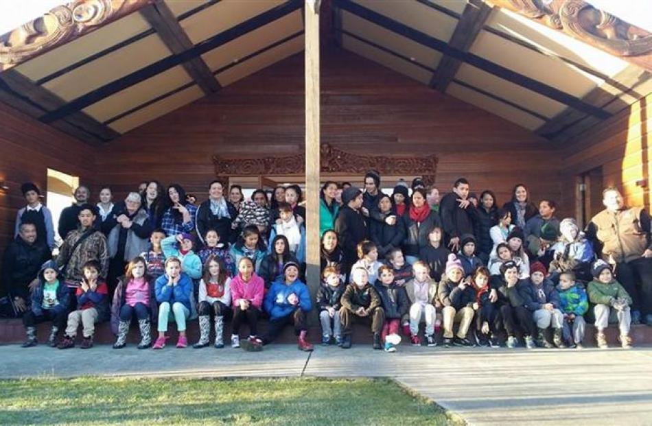 Hawkes Bay children and parents meet  their supporters at Puketeraki marae, near Karitane. Photos...