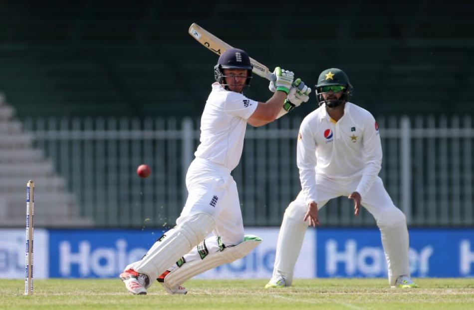 Ian Bell plays a cut shot in England's recent series against Pakistan. Photo: Reuters