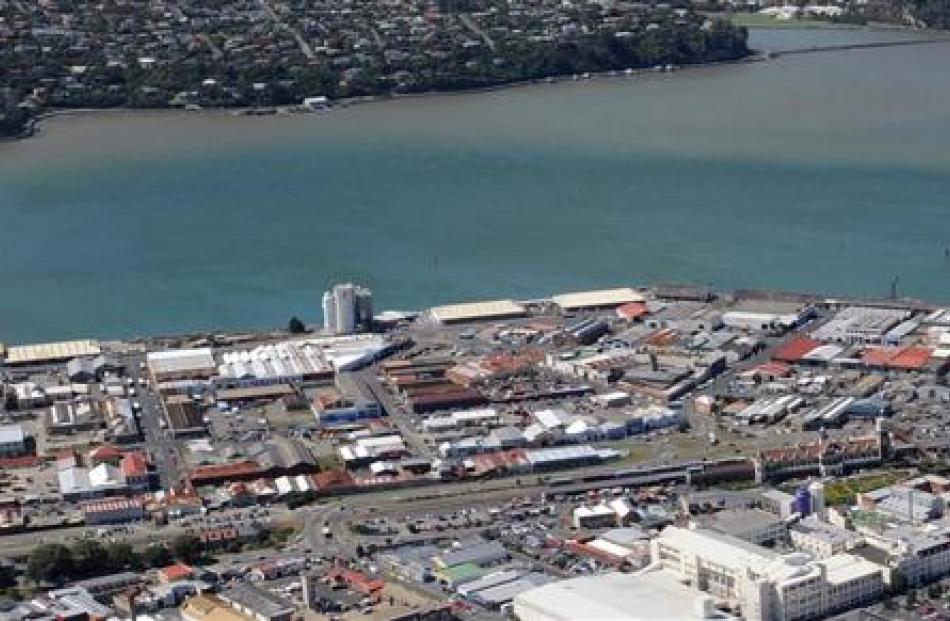 Industrially zoned land in Dunedin is due for some changes.  Pictured is the harbourside...
