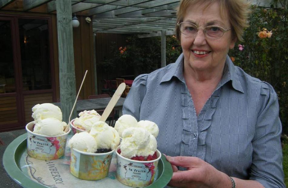 Jackie Butler, of Butlers Berry Farm and Cafe, near Waimate, delivers a round of fresh berry...