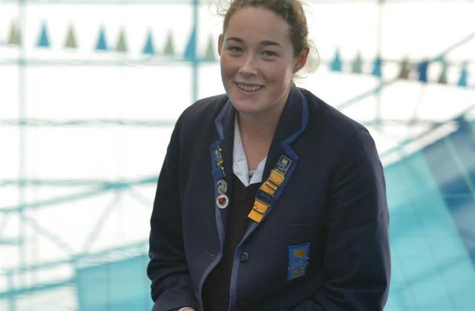 Jayne Beattie (17) at Taieri College before heading away to compete at the International...