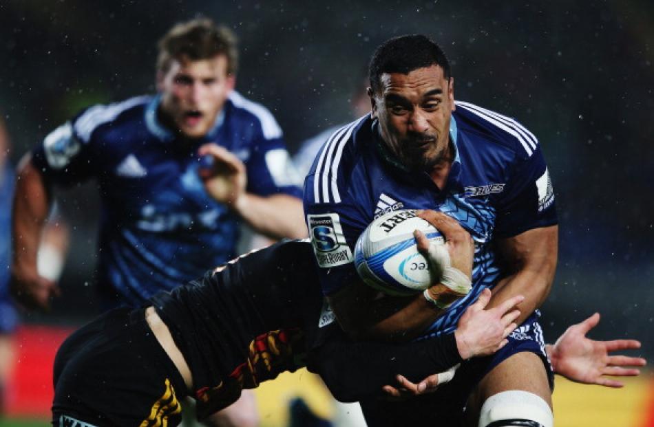 Jerome Kaino, seen here in action for the Blues against the Chiefs last month, showed during the...