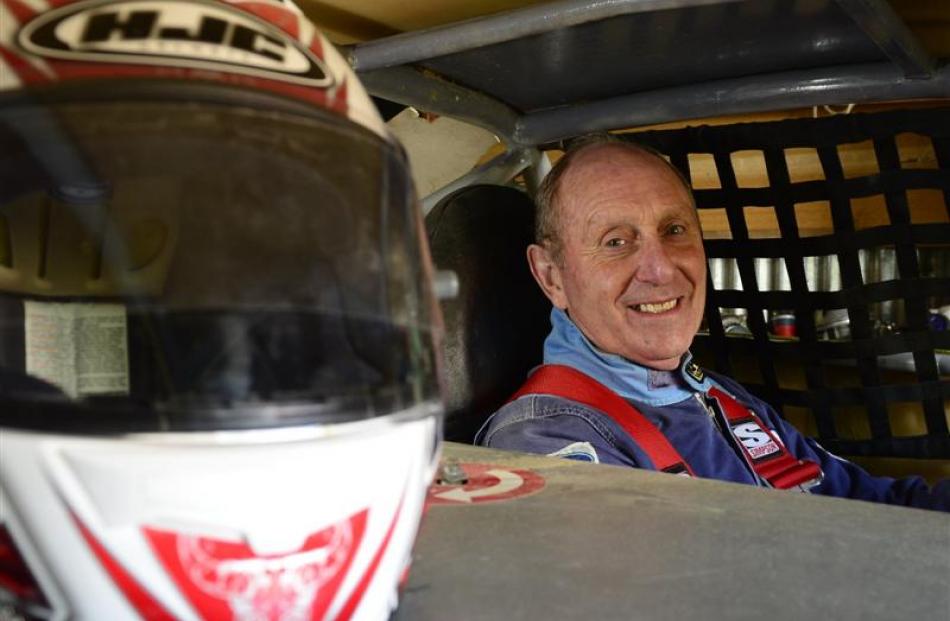 Jim Holley in his stock car. Photos by Peter McIntosh.