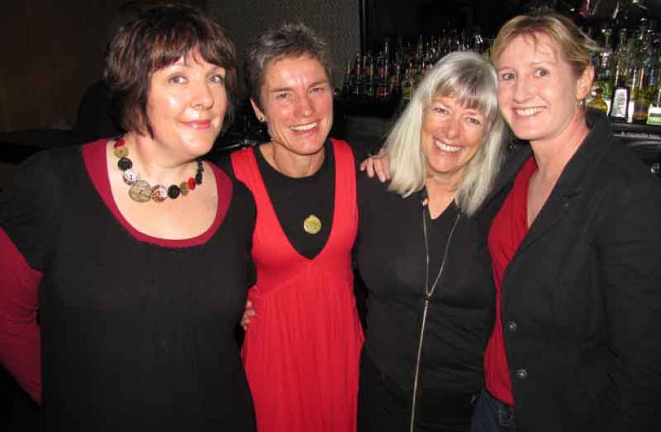 Jo Blick and Cath Gilmour, both of Queenstown, with Alexa Forbes, of Frankton, and Jen Andrews,...