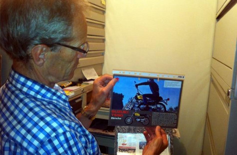 John Boote (born 1954, now aged 61) with his first brochure, collected as a 15-year-old.