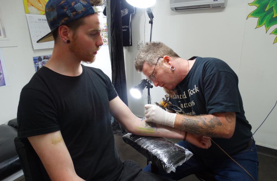 Josh Honeybone has Yoda tattooed on his arm by Silas Waring, of Painted Rock Tattoos. Mr Waring...