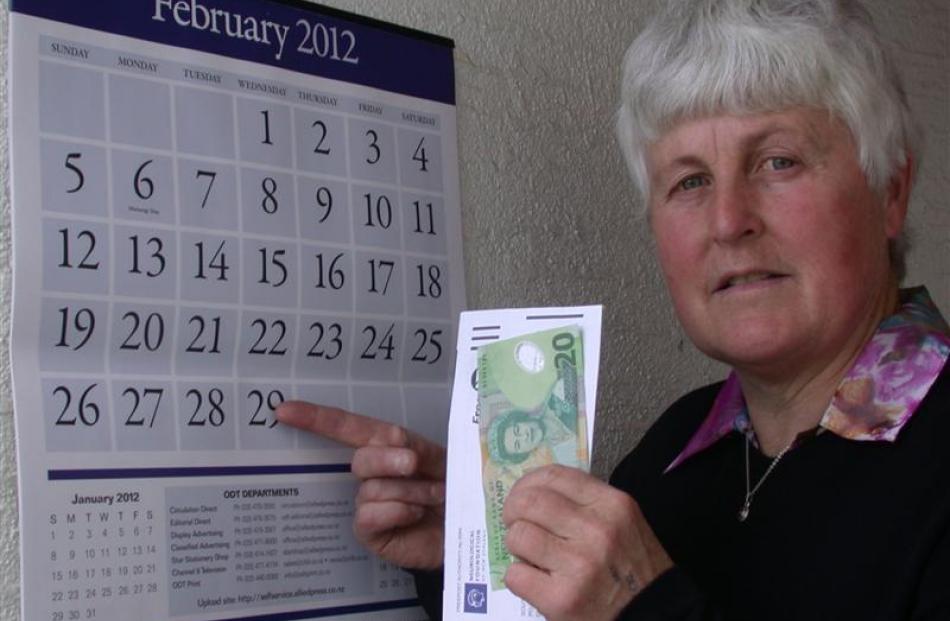 Judy Stevenson, of Oamaru,  suggests people donate part or all of a day's pay from working an...