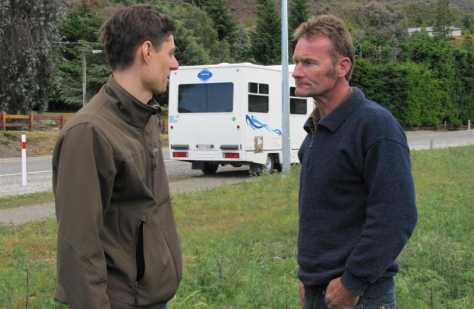 Kamil Szlago (29), of Warsaw, Poland (left) and Patrick Perkins, of the Top 10 Holiday Park,...