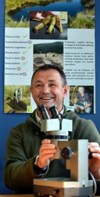 Keewai aquaculture manager John Hollows is excited about the potential of the new venture. Photo...