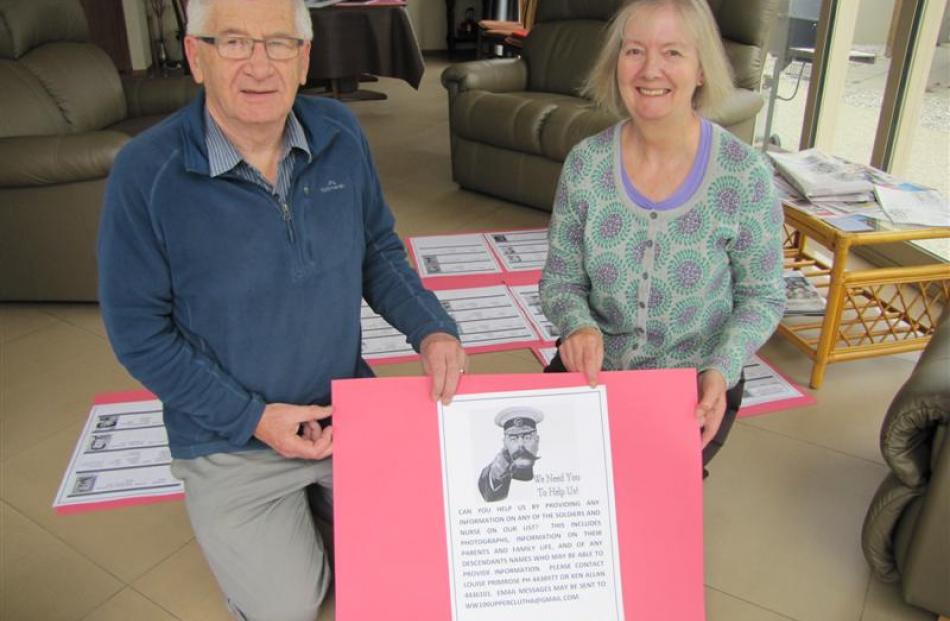 Ken Allan and Louise Primrose hope a display they plan to put up in the Wanaka Library on Monday ...