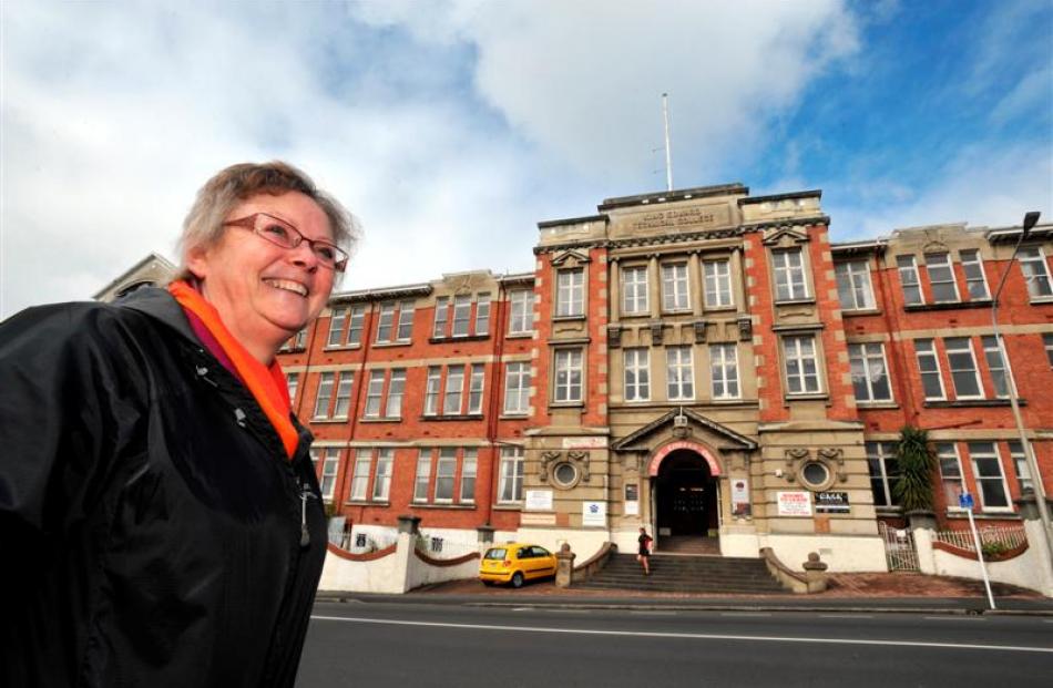 King Edward Court manager Roberta Coutts outside the historic building which turns 100 today....