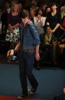 James Moody at the ID Fashion geek to chic fashion parade at the Dunedin Public Library on Tuesday