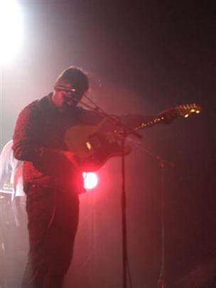 Luke Buda, of the Phoenix Foundation, performs during the band's Festival of Colour performance...