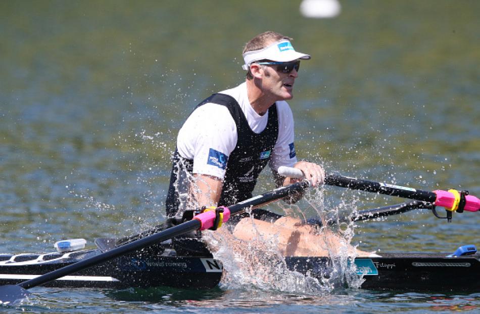 Mahe Drysdale took gold in the men's single sculls. Photo: Getty Images