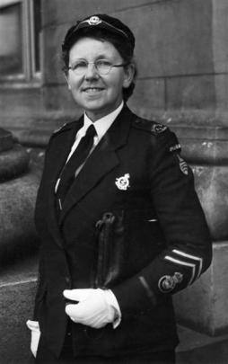 Margaret Brenda Bell in Voluntary Aid Detachment uniform, circa October 1945. PHOTO: NATIONAL...