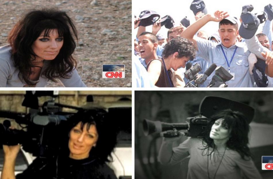 Margaret Moth is shown in three scenes from 'Fearless', CNN's tribute film to their staff member....