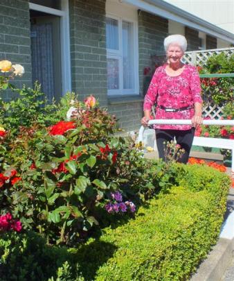 Mary Anderson in her St Kilda garden. Photos by Gillian Vine.