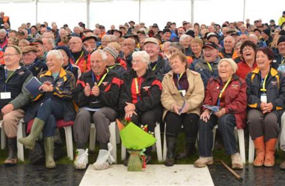 Members at the New Zealand Motor Caravan Association's National Easter Rally at the Mosgiel A&P...