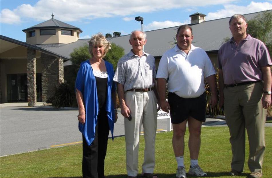 Members of the Alexandra Business Group (from left) Daphne Hull, Alan McLellan, Stu Millis and...