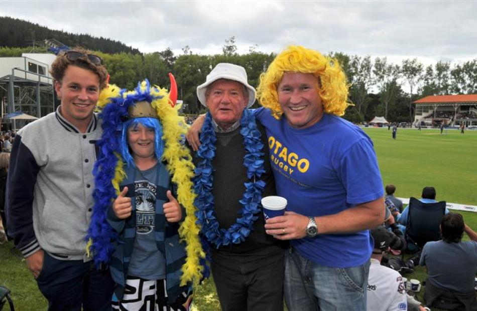 Members of the May family (from left) Tarris (17), of Timaru, Harry (12), of Oamaru, Blue, of...
