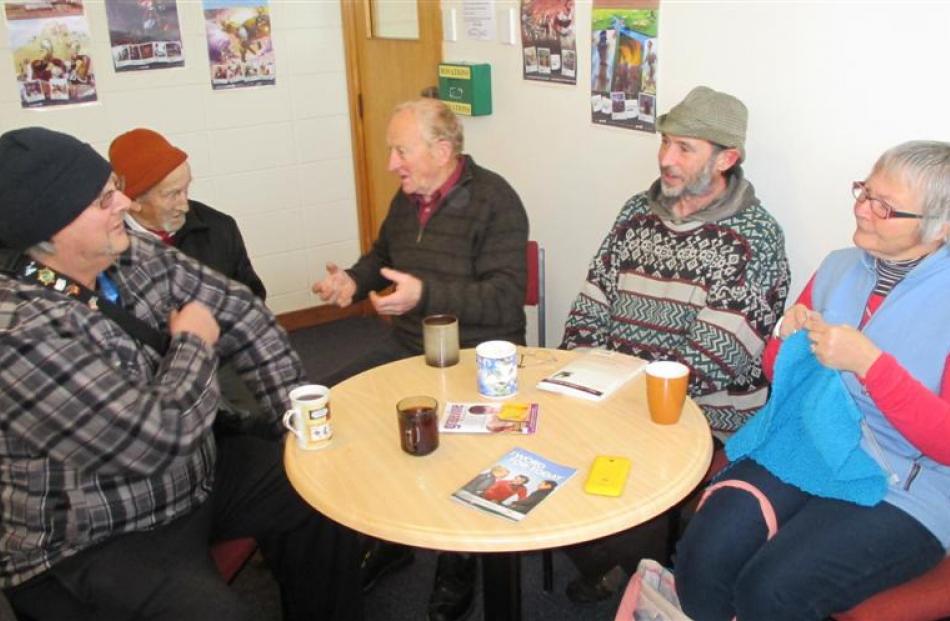 Members of the Mosgiel-Green Island community (from left) Brent Aplin, Mervyn Bryant, Cam Shaw,...