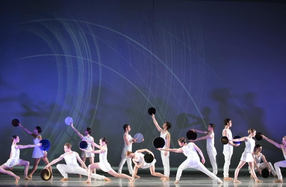 Members of the Royal New Zealand Ballet perform Satellites, by Dunedin-based dancer and...